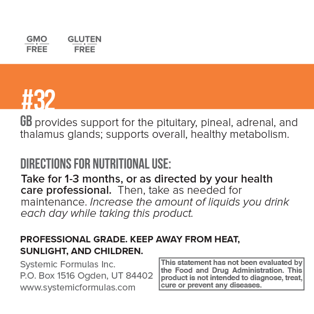 Systemic Formulas Gb – Pituitary/Pineal