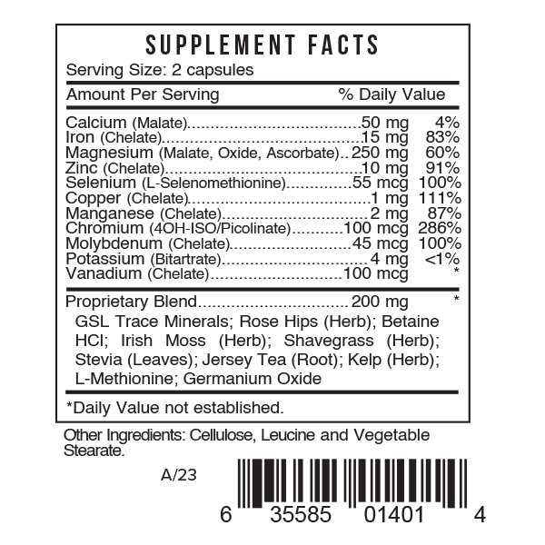 Systemic Formulas MIN – Multimineral Plus
