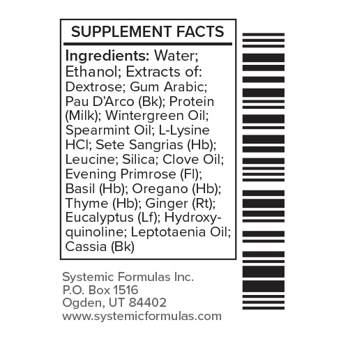 Systemic Formulas T4 – FungDX Tincture