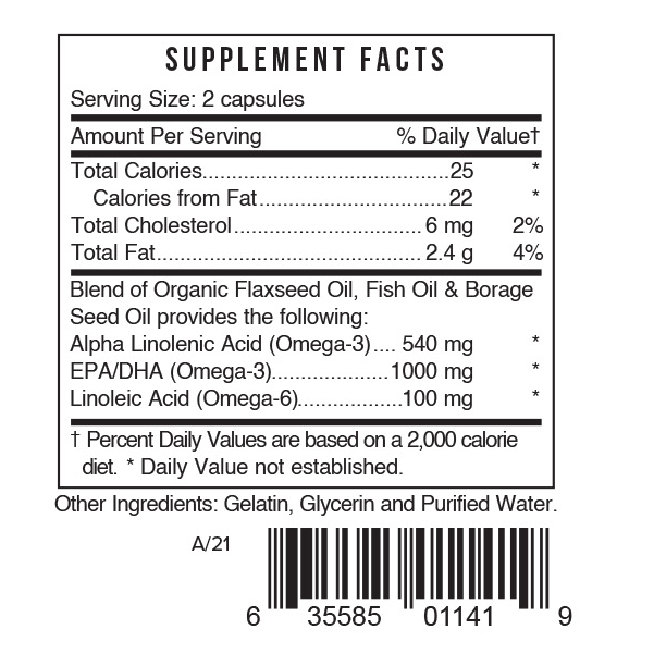 Systemic Formulas BFO – Borage/Flax/Fish Oil