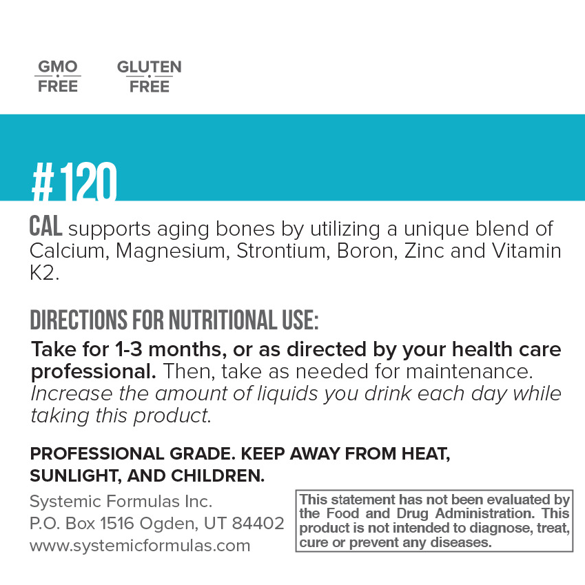Systemic Formulas CAL – Calcium Plus