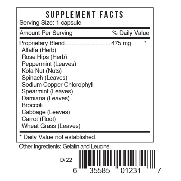 Systemic Formulas CLR – Chlorophyllin