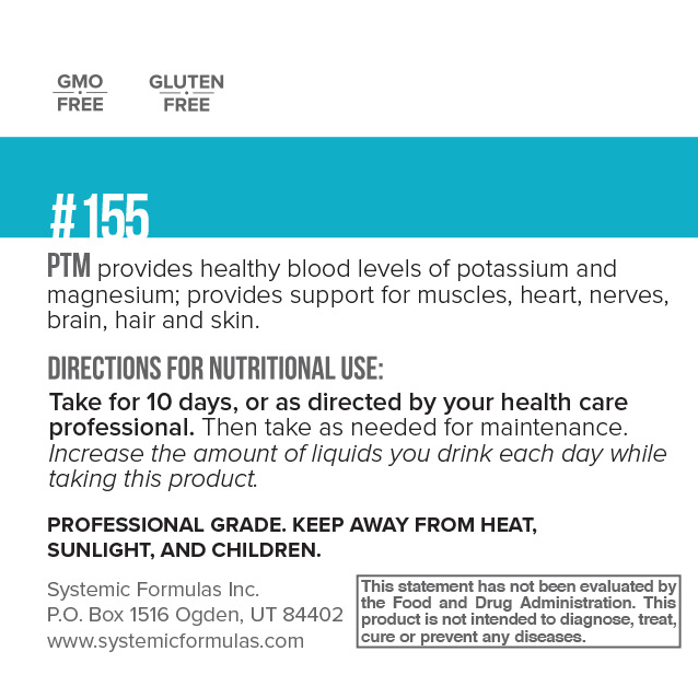 Systemic Formulas PTM – Potassium Stabilizer