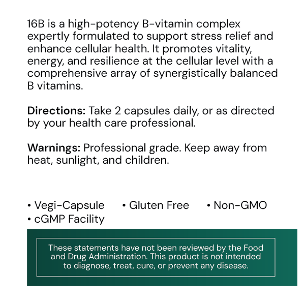 Systemic Formulas 16B – 16 B Vitamins Stress Complex