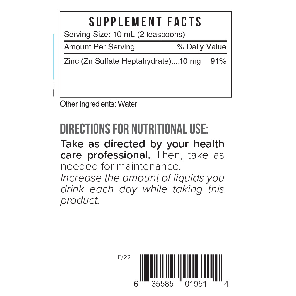 Systemic Formulas ZNC – Zinc Immune Support