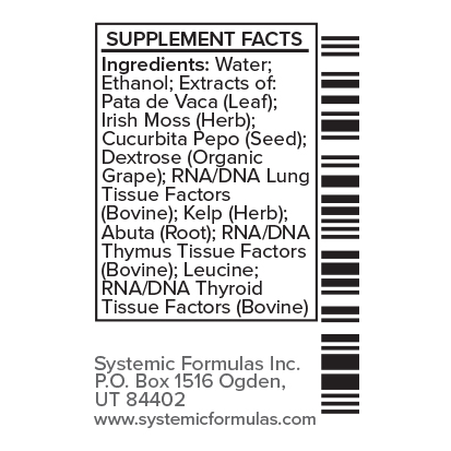 Systemic Formulas CXGf – Thyroid