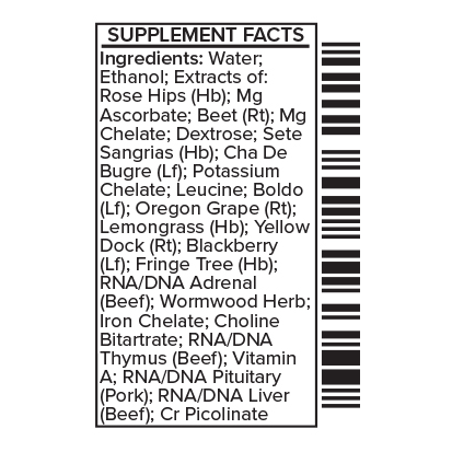 Systemic Formulas CXLs – Liver S