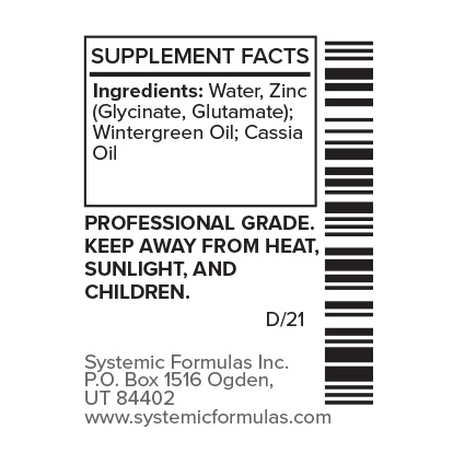 Systemic Formulas Zinca Stop