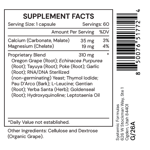Systemic Formulas #3 – Bactrex