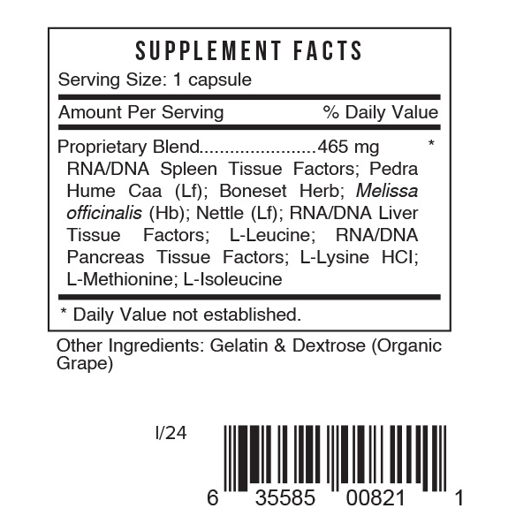 Systemic Formulas S – Spleen