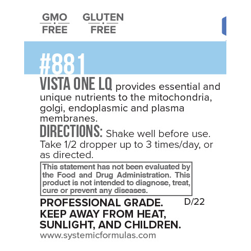 Systemic Formulas VistaOne LQ