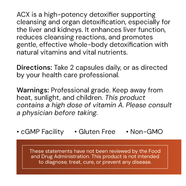 Systemic Formulas ACX – Vitamin Detox