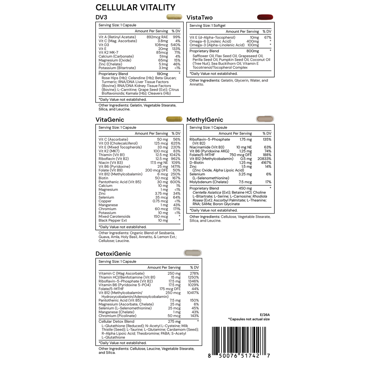 Systemic Formulas CELLULAR VITALITY