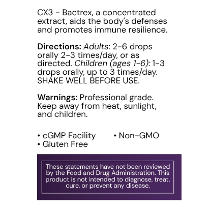 Systemic Formulas CX3 – Bactrex