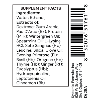 Systemic Formulas CX4 – FungDX