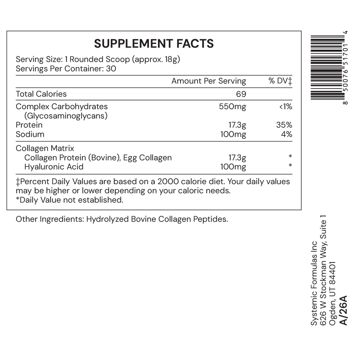 Systemic Formulas Collagen ECM