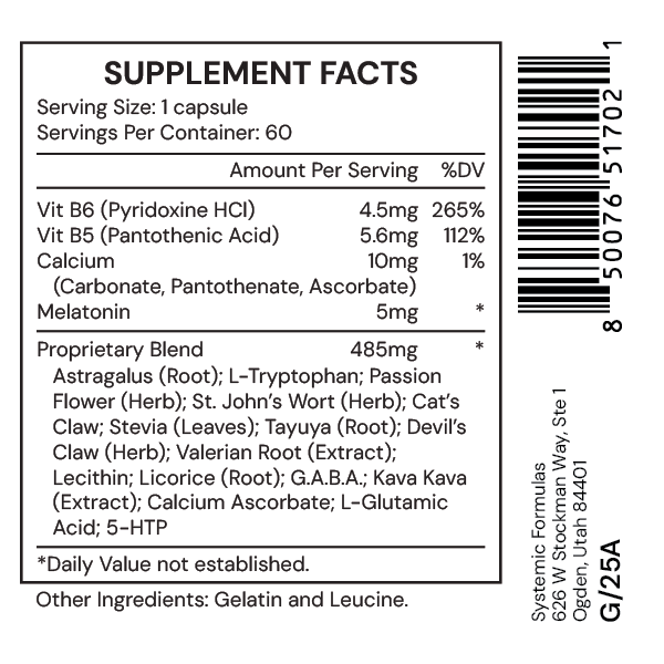 Systemic Formulas DREM – Sleep Aid