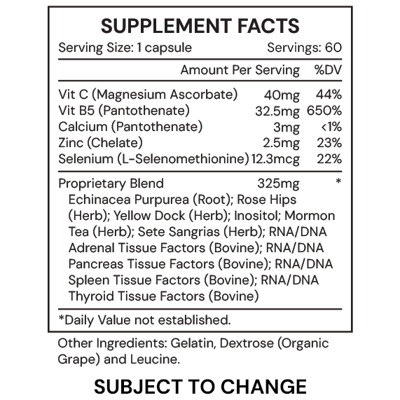 Systemic Formulas Ga – Adrenal