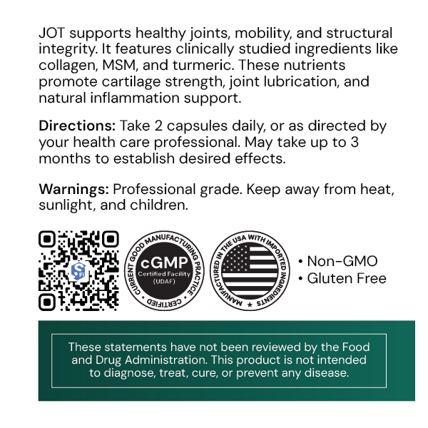 Systemic Formulas JOT – Joint, Disc, Cartilage Support