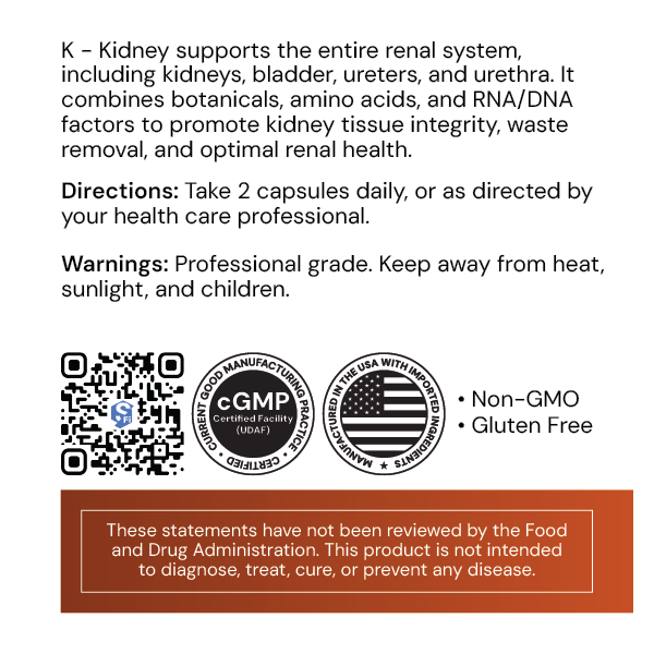 Systemic Formulas K – Kidney