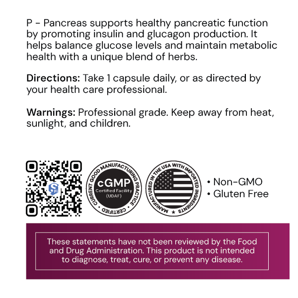 Systemic Formulas P – Pancreas