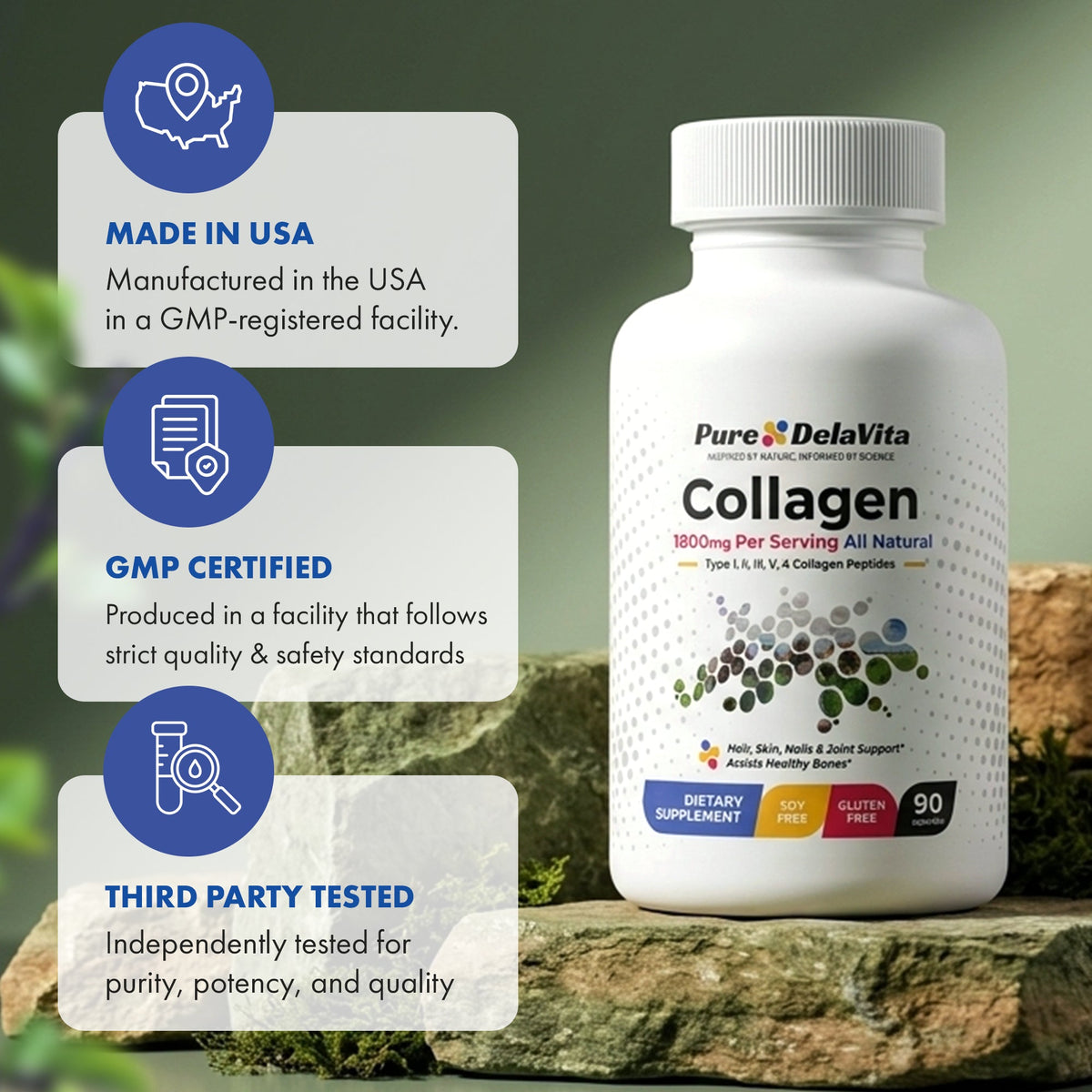 Pure DelaVita Multi-Collagen Peptides details